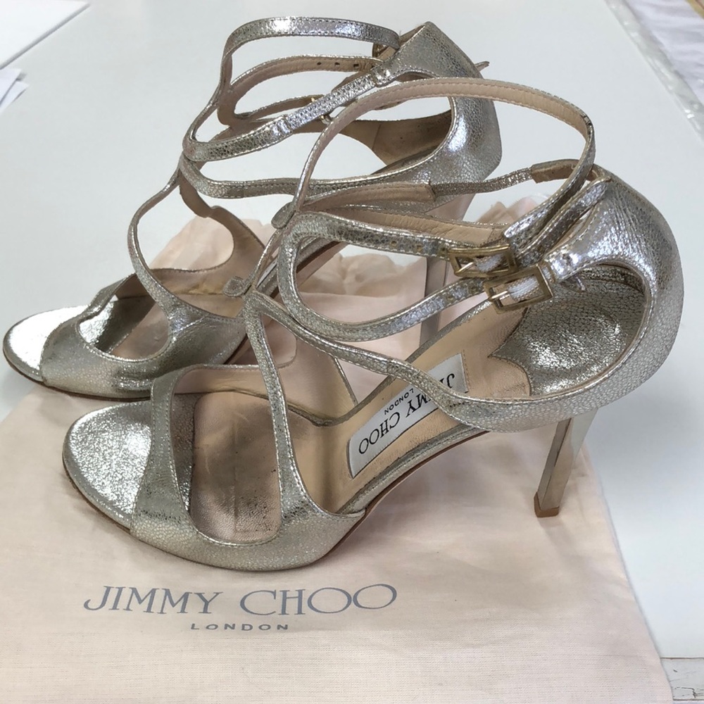 Jimmy Choo Lang strappy heels, 37